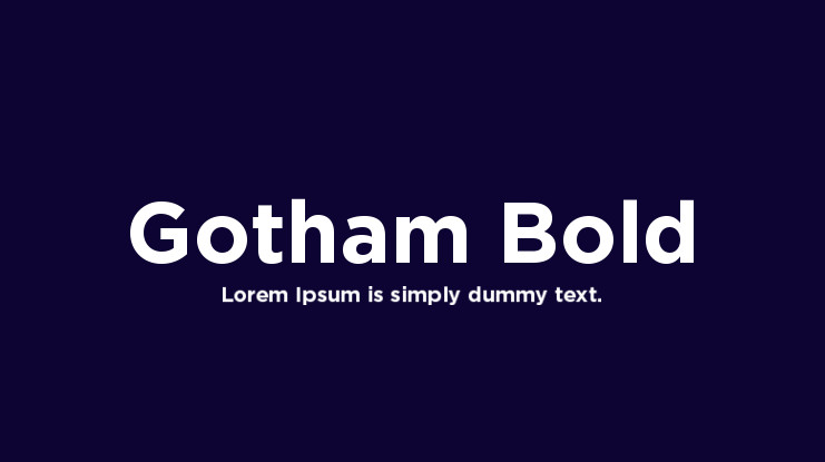 Gotham bold font dafont